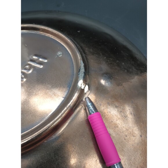 Vtg Haeger Pottery Crane Trio Platter Bronze Metallic Glaze 9507 - Picture 7 of 7